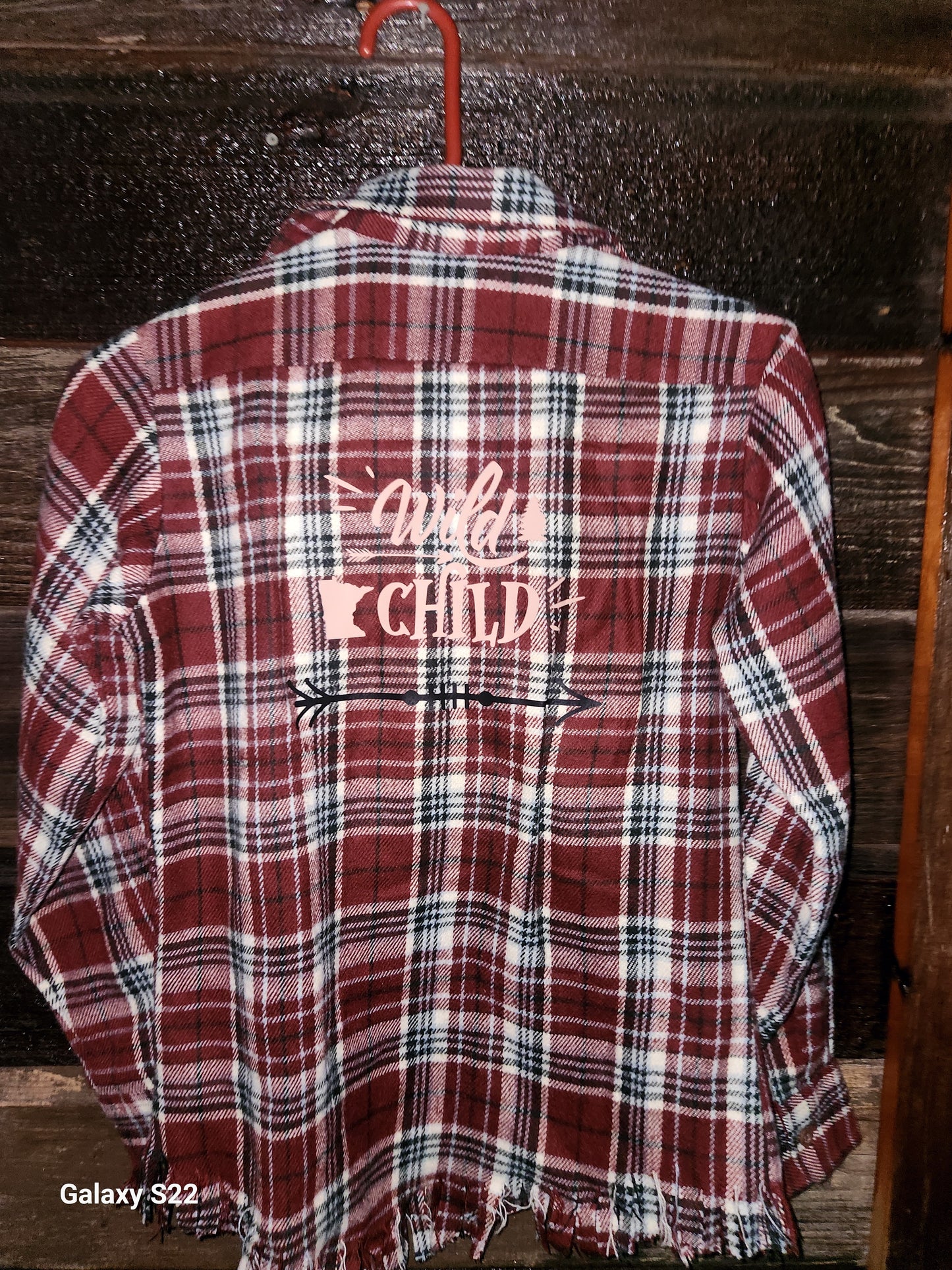 Long Sleeve - Wild Child - Red/White Plaid