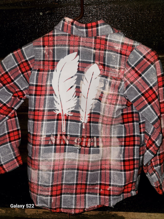 Child - Size 6 Red Grey, and Black Flannel