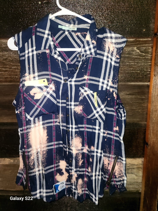Sleeveless - Blue and White - Cheers