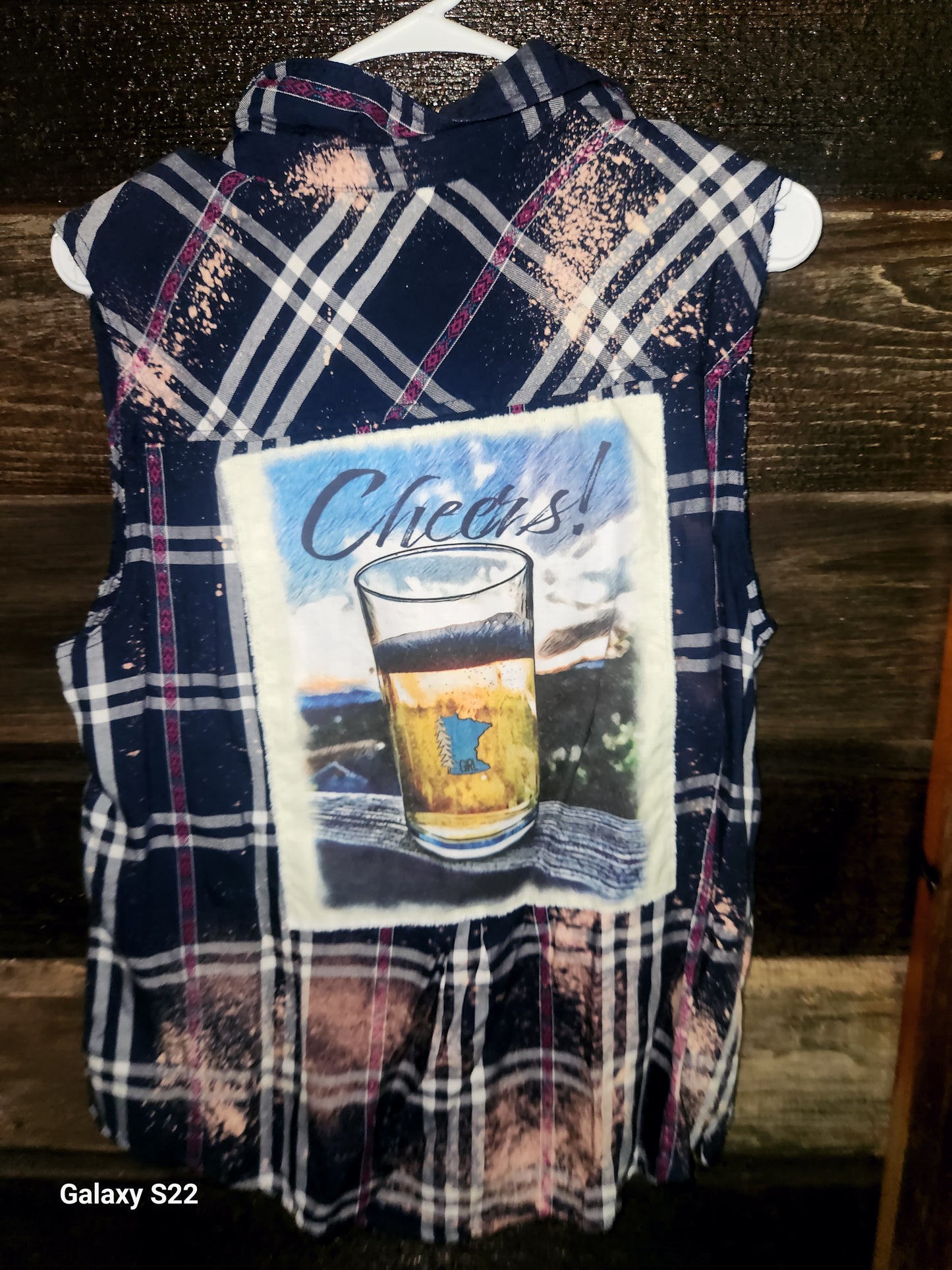 Sleeveless - Blue and White - Cheers