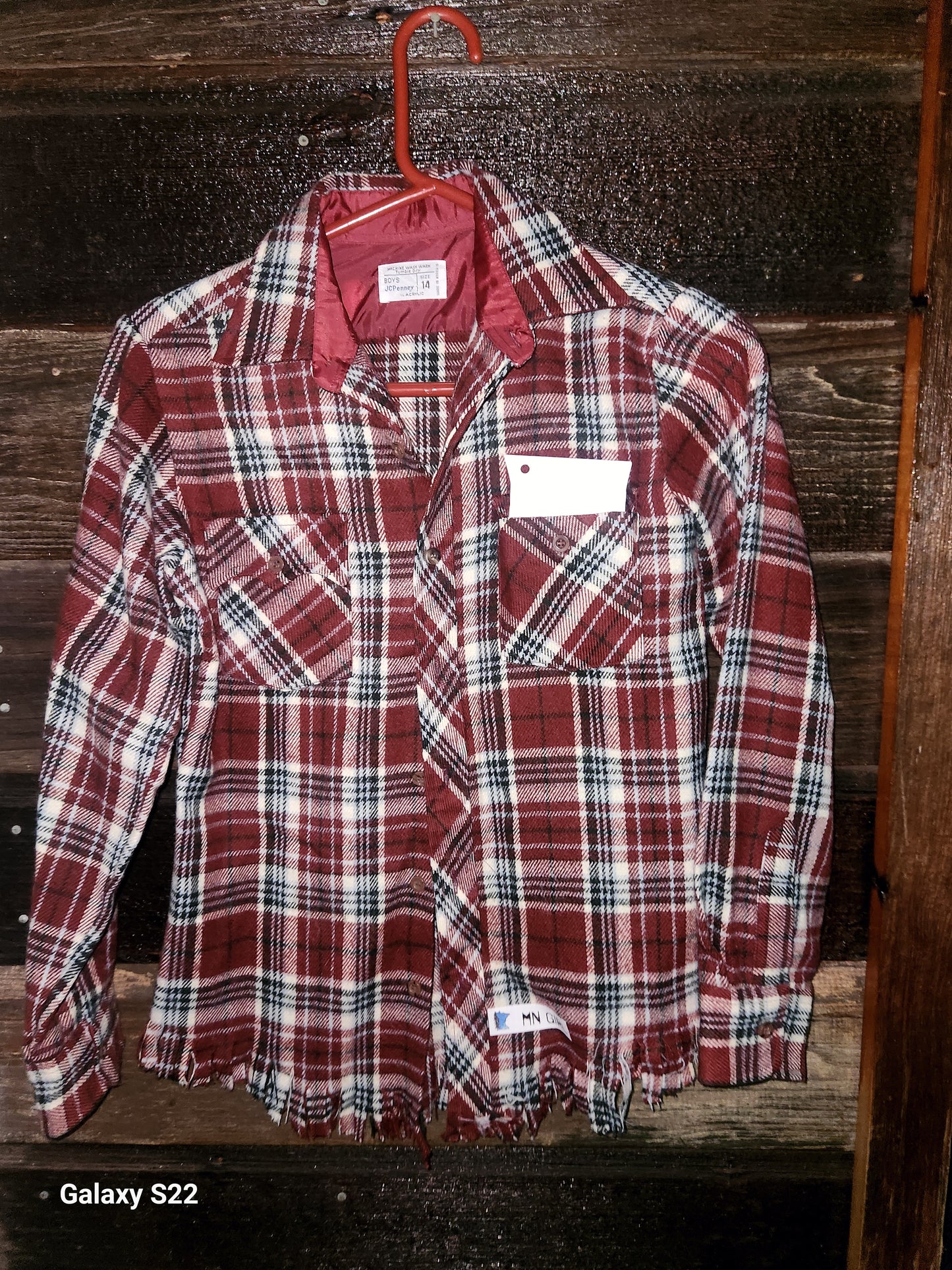 Long Sleeve - Wild Child - Red/White Plaid